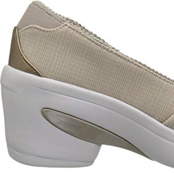 NIB  BZEES WOMEN SIZE 8.5 W ELECTRIC PUMP Beige and white COMFY - Picture 4 of 9
